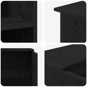 Balcão de recepção 100x50x103,5 cm madeira carvalho preto