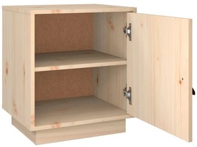 Mesa de cabeceira 40x34x45 cm madeira de pinho maciça