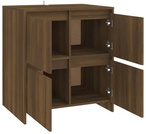 Aparadores 2 pcs derivados de madeira carvalho castanho
