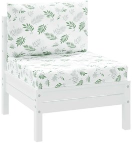 Almofadões p/ móveis paletes 2 pcs tecido oxford padrão folhas