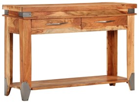 Mesa consola 110x34x74 cm madeira de acácia maciça