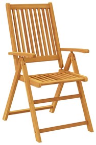 Conjunto de jantar p/ jardim 5 pcs madeira de acácia maciça