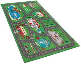 Tapete para crianças verde 80 x 150 cm TUTAK Beliani