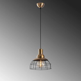 Candeeiro de Teto Wire – Preto – 28 x 28 cm