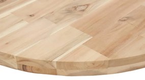 Tampo de mesa redondo Ø60x4 cm madeira de acácia maciça