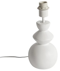 Candeeiro de mesa design branco cerâmica 15 cm sem abajur - Alisia Design