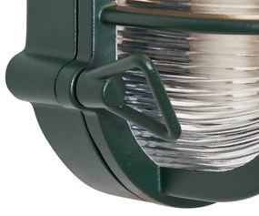 Candeeiro de Parede e Teto Exterior Verde Escuro Oval IP44 - Noutica Industrial