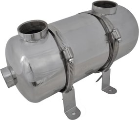 Permutador de calor, piscina, 355 x 134 mm 40 kW