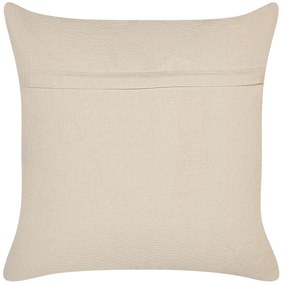 Almofada decorativa em algodão branco 45 x 45 cm CATALPA Beliani