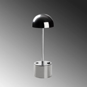 Candeeiro de Mesa Sept – Cromado – Diâmetro 10 cm Altura 29 cm
