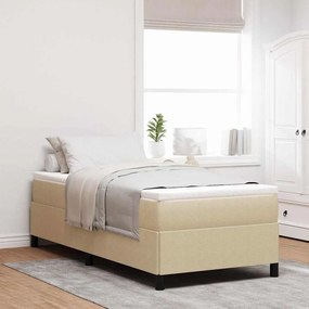 Cama vidaXL Verde Claro Cinza 100x200 cm Tecido de Corduroy