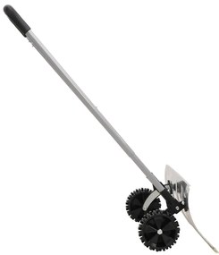 Pá de neve com pega extensível lâmina 61 cm aço prateado