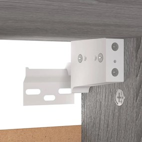 Sapateira 60x35x70 cm derivados de madeira sonoma cinza