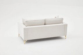 Sofá de 2 Lugares Berlin – Creme Dourado – 180x83x91 cm