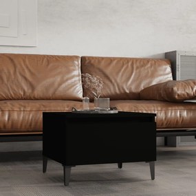 vidaXL Mesa de apoio 50x46x35 cm derivados de madeira preto
