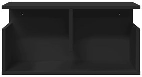Armário de parede 60x20x30 cm derivados de madeira preto