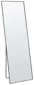 Espelho de pé em metal preto 50 x 156 cm BEAUVAIS Beliani