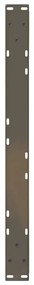 Pés para mesa de centro 2 peças aço natural 70x(30-31,3) cm aço