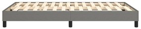 Estrutura de cama sem colchão 120x200 cm tecido cinzento-escuro