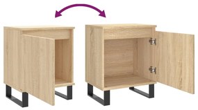 Mesas cabeceira 2pcs derivados de madeira carvalho sonoma