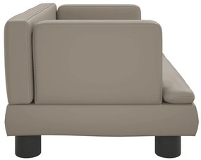 Cama para cães 60x40x30 cm couro artificial cor cappuccino