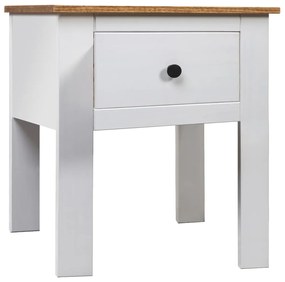 vidaXL Mesa de cabeceira 46x40x57 cm pinho Panama branco