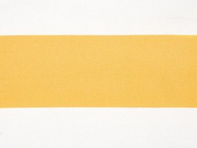 Almofada para espreguiçadeira de jardim amarelo e branco CESANA Beliani