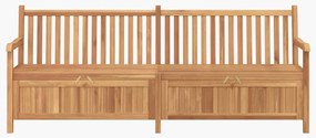 Banco de Armazenamento para Jardim Castanho 228 x 60 x 90 cm