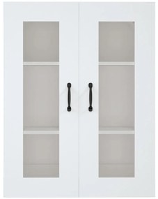 Armário de parede suspenso 69,5x34x90 cm branco