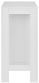 Mesa de bar com prateleira branco 110x50x103 cm
