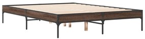Estrutura de cama 135x190cm derivados madeira/metal