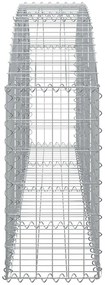Cesto gabião arqueado 200x30x60/80 cm ferro galvanizado