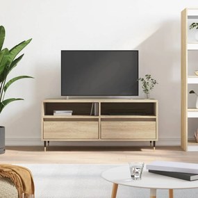 vidaXL Móvel p/ TV 100x34,5x44,5 cm derivados madeira carvalho sonoma