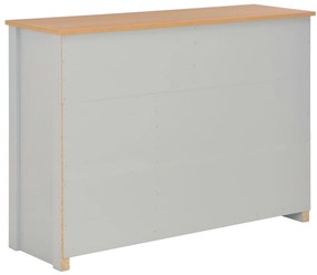Aparador 112x35x81 cm cinzento