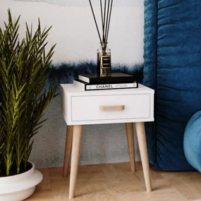 Mesa de cabeceira LUNA branca