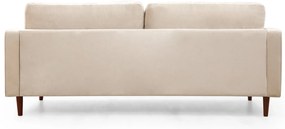 Sofá de 3 Lugares Rome – Bege – 215 x 90 x 70 cm