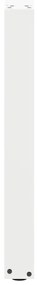 Pés de mesa de jantar em forma de U, 2 peças, branco, 80x (72-73) cm,