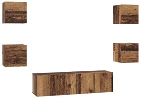 Conjunto de móvel de TV Outros com armazenamento com porta 6 pcs Madei