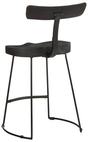 Bancos de bar 2 pcs 49x43x79 cm madeira de mangueira maciça