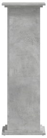 Suporte p/ plantas 33x33x100 cm derivados madeira cinza cimento