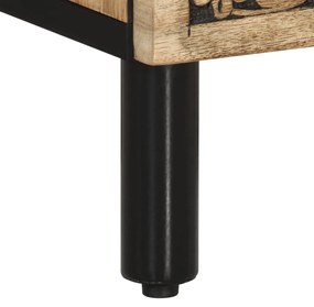 Mesa de cabeceira 50x33x60 cm madeira de mangueira maciça
