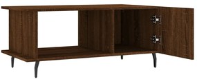 Mesa centro 90x50x40 cm derivados de madeira carvalho castanho