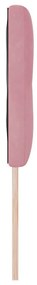 Cabeceira vidaXL Button Tufted Rosa 140 cm Veludo