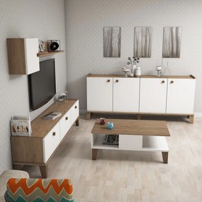 Conjunto de Mobiliário de Sala Sumer – Carvalho Branco – Diversas Medi