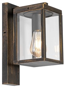 Candeeiro de parede exterior vintage ouro antigo IP44 - Charlois
