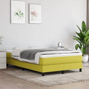 vidaXL Estrutura de cama sem colchão 120x200 cm tecido verde
