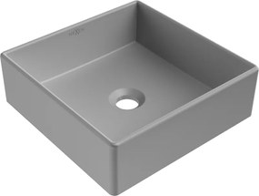 Mexen Goya lavatório de bancada 35 x 35 cm, cinza claro mate - 22183561