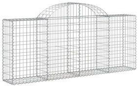 Cestos gabião arqueados 20pcs 200x30x80/100cm ferro galvanizado