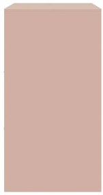 Aparador 67x39x73 cm aço rosa