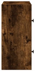Estante 40x24x52 cm derivados de madeira carvalho fumado